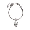 thumbnail image 2 of Delight Jewelry Silvertone Large Viking - Mascot Lord Guide Me Charm Bead, 2 of 4