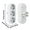 thumbnail image 3 of Klonfd Plug Socket German And European Compatible Socket Adapter Slot Plug For Kitchen And Travel (250V 16A), 3 of 6