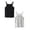 Black, Light Gray, variant on 2 Pack Girls Tank Tops Summer Soft Cotton Camisole Undershirt Cute Cartoon Prints Sleeveless Tanks, Pink, Light Pink, Size 4-5 Years