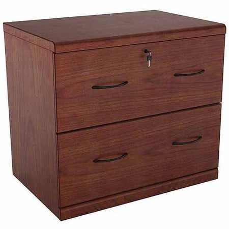 2 Drawer Classic Wood File Cabinet