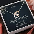 thumbnail image 2 of JEMINES Birthday Gifts for Women, Birthday Jewelry with Meaningful Message Gifts Idea for Women, Happy Birthday Necklace (Happy Birthday, Interlocking Hearts Necklace), 2 of 6