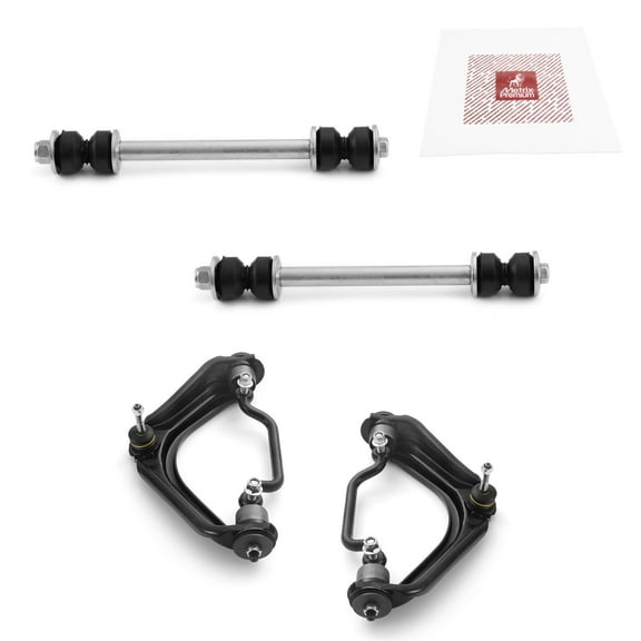 Metrix Premium Chassis Parts - 4 PC Front L/R Upper Control Arm & Front Sway Bar Stabilizer End Link Kit Fits 02-05 Ford Explorer, 02-05 Mercury Mountaineer, RK620225, RK620224, K700542, K7275