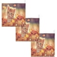 thumbnail image 6 of Coolnut 3 PCS Fluffy Cute Kitty Baby Muslin Washcloths, Autumn Garden Leaves Face Towel Burp Cloths Ultra Soft Absorbent Cotton Bath Wipes Towels for Newborn Boys Girls, 6 of 6