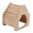 thumbnail image 1 of Hamster Cage Hideout, DIY Hamster Sleeping  Wooden Bottomless Small Pet  For Hamster, 1 of 8