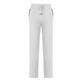 thumbnail image 5 of LLYwey Women's Casual Pants Elastic Waist Women Fashion Solid Pocket Zipper Casual Sports Sweatpants Full Length Pants Female Yoga Pants With Pockets Long Pant Style H1627 White XL, 5 of 9