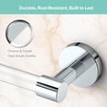 thumbnail image 2 of Gatco Clarion Towel Bar, 18" Wall Mount Bathroom Towel Holder, Acrylic & Chrome, 2 of 4