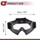 thumbnail image 4 of Gafas de montar en motocicleta Unique Bargains, gafas de ciclismo con lentes claros, marco negro y blanco, 4 of 6
