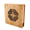 thumbnail image 2 of Gseagtia Drawer Type Carved Lightproof Dust-proof Natural Bamboo Storage Box for Tea Cake, 2 of 8