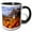 Black/White, variant on 3drose, Usa, Vermont, Shelbourne, Pumpkins, Farm - Us46 Rdu0002 - Richard Duval, 11oz Two-tone Yellow Mug