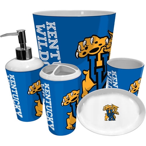 Kentucky Wildcats Bathroom Shower Curtain Hooks Rings NCAA ...