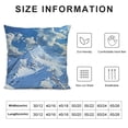 thumbnail image 5 of BANET Throw Pillow Cushion Cover, Seasonal Sport and Snowboarding Image, Decorative Square Accent Pillow Case 20x20in, 5 of 5