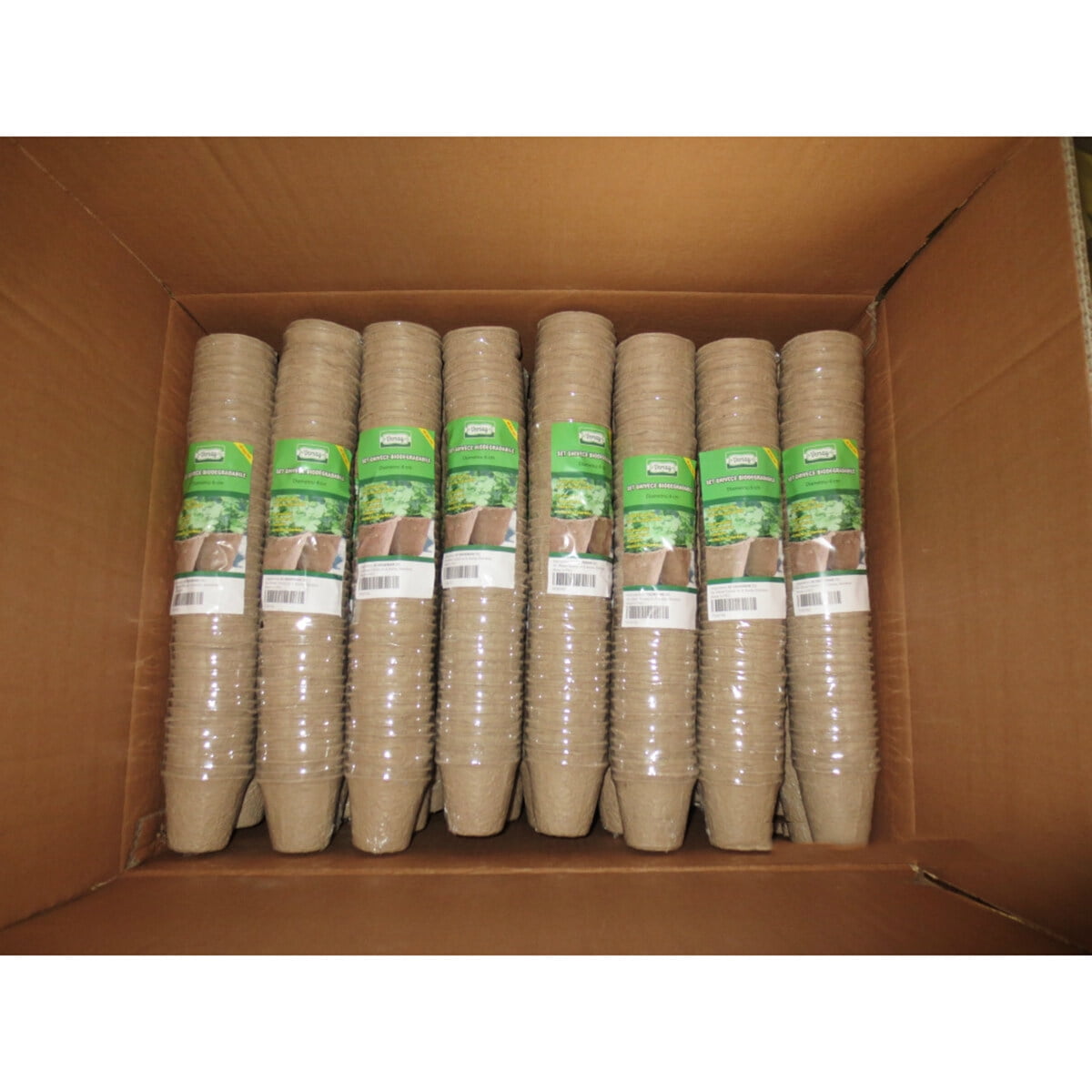 240pcs Pots Starter Tray Paper Peat Pots Starters for Nursery