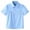 Light Blue, variant on Girls School Shirts Short Sleeve Smocked Uniform Blouses Button down Collared Comfy Solid Color Casual Workout Kids Tops