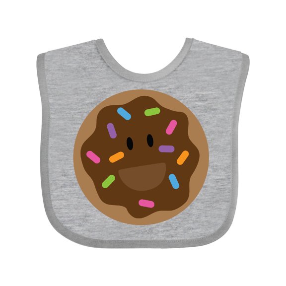 Inktastic Chocolate Doughnut Boys or Girls Baby Bib
