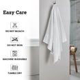thumbnail image 6 of Casa Lino 4Pc Premium Bath Towels (54" x 27") - 100% Cotton, 400GSM, Ultra Soft & Absorbent (White), 6 of 6