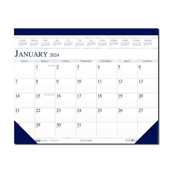 House of Doolittle - Compact desk pad calendar - desktop - 2024 - month ...