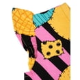 thumbnail image 4 of Disney Nightmare Before Christmas Baby Girls' Cosplay Dress and Headband Set Sally Red Patchwork, 4 of 5