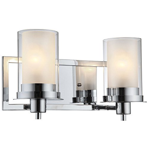 Designers Impressions Juno Polished Chrome 2 Light Wall Sconce