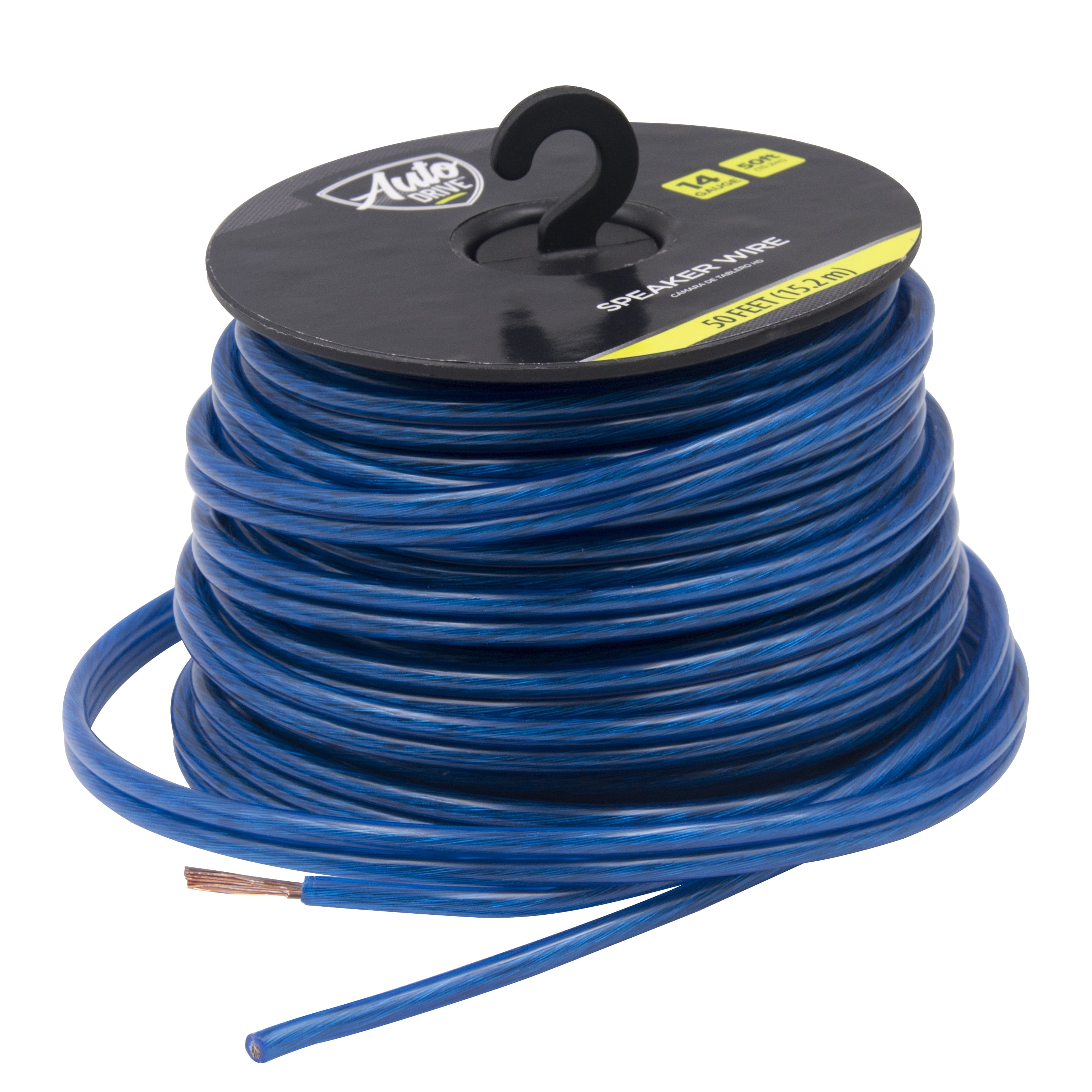 Scosche 14 Gauge 50 Ft Speaker Installation Wire CCA Car Audio Blue KS –  Robidoux Inc