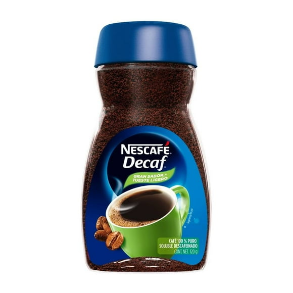 Café Descafeinado Soluble Nescafé Decaf Frasco 120g