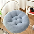 thumbnail image 4 of maho Chair Cushion Solid Color Seat Cushion Thickened Soft Milk Velvet Cotton Filled Chair Cushion Suitable For Kitchen Dining Chair Patio Cushion, 4 of 8