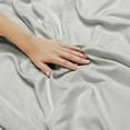 thumbnail image 4 of 1800 Thread Count 5 Piece Deep Pocket Egyptian Comfort Bedroom Bedding Sheet Set Split King Size Dusty Silver Gray Colour, 4 of 6