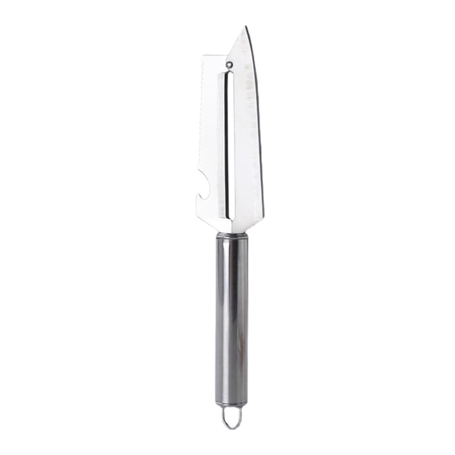 Silver Stainless Steel Handle Paring Knife Multifunctional Fruit Knife #tLt4h