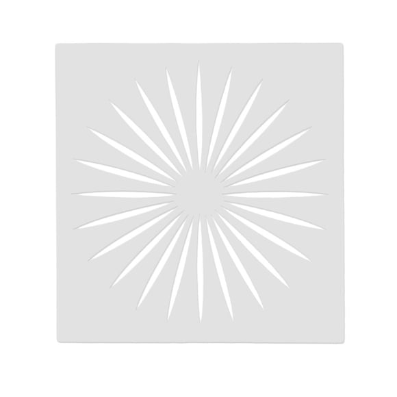 Injueey Plantillas para álbum de recortes, plantillas de pintura en relieve de plástico Sunshine, decoración fácil de limpiar, piso de Cocina y Comedor