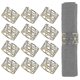 thumbnail image 1 of Napkin Rings,12pcs Gold Napkin Rings, Napkin Ring Holders For Dining, 1 of 5