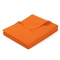 thumbnail image 2 of 400 Thread Count 100% Egyptian Cotton 3-Piece Flat Sheet (1 Flat + 2 Pillow Covers) Size Full Color Orange Solid, 2 of 5