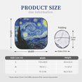 thumbnail image 2 of Kdxio The Starry Night Print 2-Piece Sun Shade Front Windshield - Foldable Car Front Window Sunshades for Most Sedans SUV Truck, 2 of 6