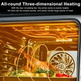 thumbnail image 4 of Ataucjin 24" 2.5 CF Single Wall Oven, Built-in Convection Ovens with 11 Cooking Modes, 3000W 240V Electric Oven, Stainless Steel, Touch Control, Timer, Safety Lock, 4 of 6