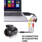 USB Video Capture Converter, Digitize and Edit Video, VCR VHS to DVD, Analog Video to Digital PC for Windows 7 8 10