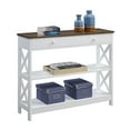 thumbnail image 2 of Convenience Concepts Oxford 1 Drawer Console Table, Driftwood / White, 2 of 4