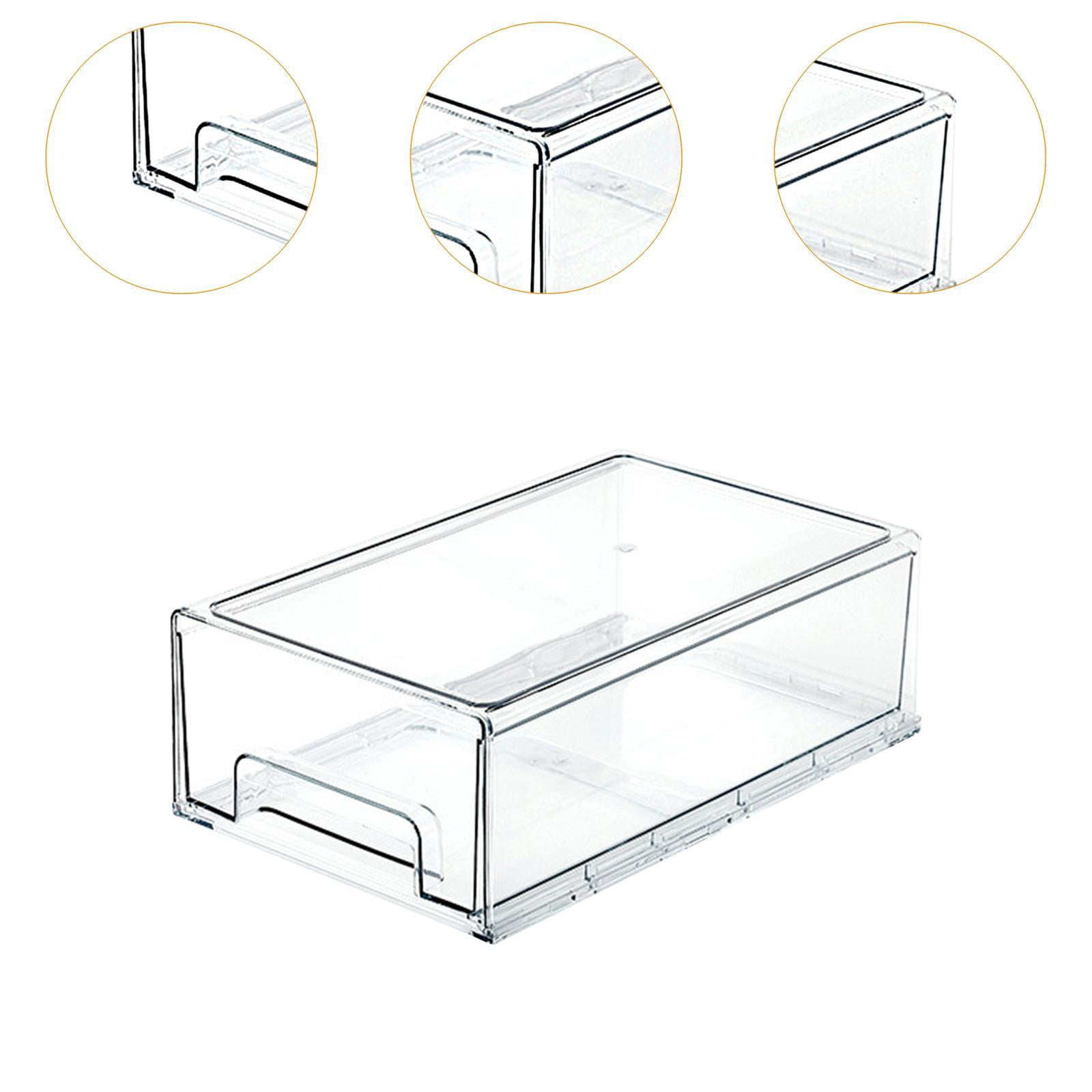 Fiocias Fridge Drawer Bin Friut Containers Pull Out Multifunctional Kitchen Organization Large