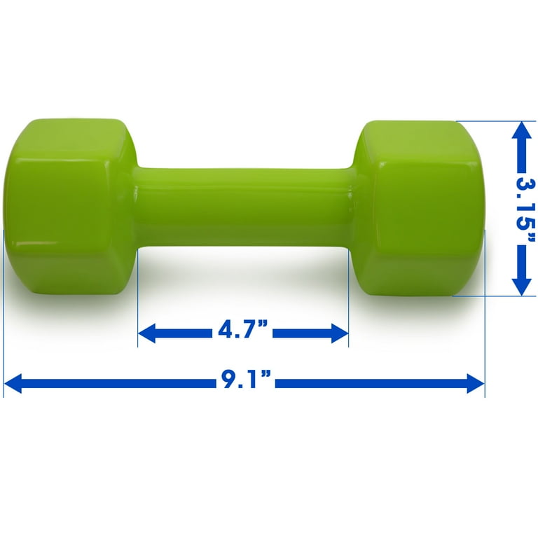 Yes4All Vinyl Coated Dumbbells PVC Hand Weights for Total Body