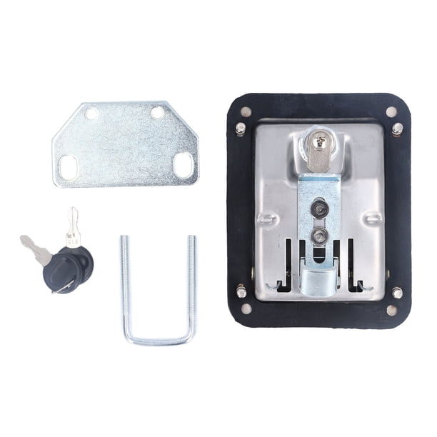 Cerradura De Paleta Para Camión, Cerradura Ergonómica De Caja De Herramientas Para Camión De Acero Inoxidable Galvanizado De 5,5 Pulgadas De Largo Y 4,3 Pulgadas De Ancho Para ATV UTV RV