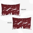 thumbnail image 4 of Balery Christmas Tree Buffalo Plaid Bedding Queen Pillow Cases - Envelope Closure - Soft Brushed Microfiber Fabric - Shrinkage and Fade Resistant Pillow Cases-, 4 of 9