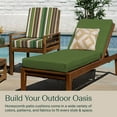 thumbnail image 6 of Textured Solid Artichoke Green Chaise Lounge Cushion, 6 of 8