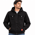 thumbnail image 3 of Bobcat Mens Zip Up Hoodie Cozy Fleece Full Sherpa Hooded Sweatshirt with Pockets, Sizes S-XL, 3 of 7