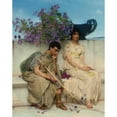 thumbnail image 2 of Lawrence Alma-Tadema 20x24 Gold Ornate Framed and Double Matted Museum Art Print Titled - An Eloquent Silence, 2 of 4