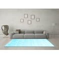 thumbnail image 3 of Ahgly Company Indoor Rectangle Solid Light Blue Modern Area Rugs, 2' x 3', 3 of 4