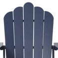 thumbnail image 4 of WestinTrends Highland 2-Piece Outdoor Patio HDPE Adirondack Chair With Ottoman and Cup Holder Set, Navy Blue, 4 of 14