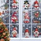 thumbnail image 2 of Calcomanía de cristal de ventana electrostática enano de Navidad, diseño de escena, calcomanía de pared de Santa Claus, 2024, 2 of 4