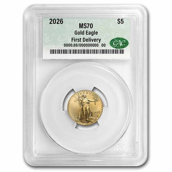 2026 1/10 oz American Gold Eagle MS-70 CAC (First Delivery)