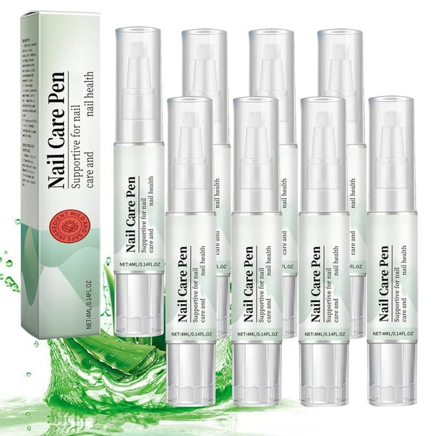 8 piezas de limpiador líquido reparador para uñas, lápiz de uñas de 4 ml