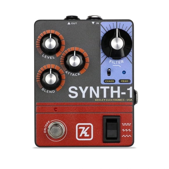 Pedal Generador de Ondas Keeley Synth-1 gris de Ataque Inverso
