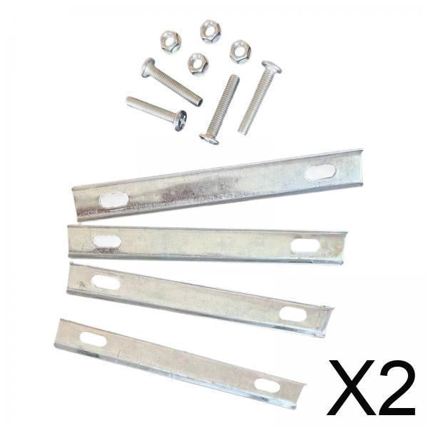 2xiron Bicicleta Cesta Trasera Kits De Fijación Juntas Fijas Para Bicicleta De Carretera Bicicleta De Montaña 4 Unids Juntas Fijas