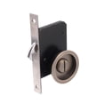 thumbnail image 3 of Puerta Puerta redonda Hardware Pandilla de mejoras para el hogar Fácil instalación de privacidad para el garaje Hotel Office Entrance Baño Bronce, 3 of 8