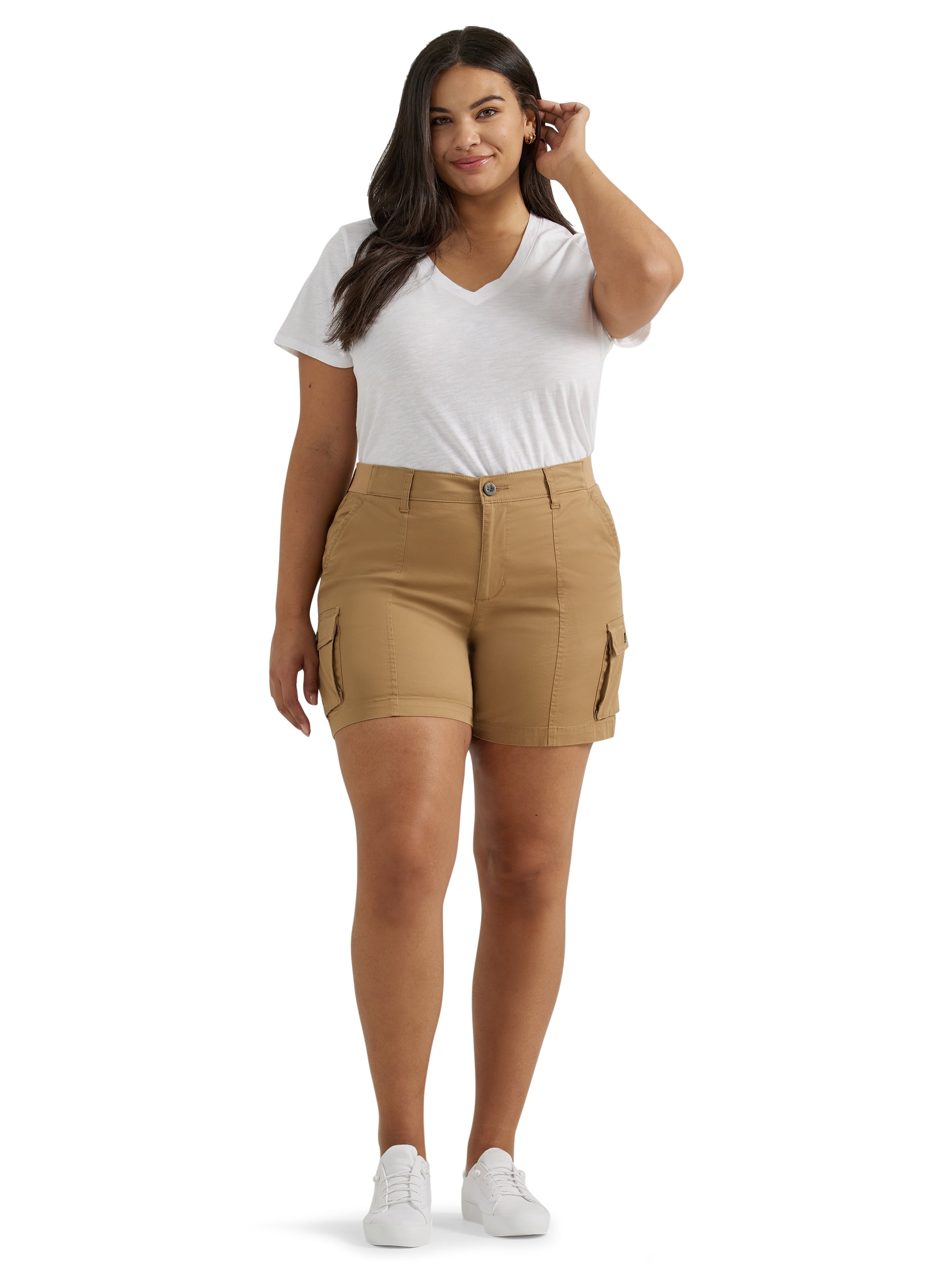 Lee® Womens Plus Size Ultra Lux Comfort with Flex to Go Cargo Short, Sizes 14-24